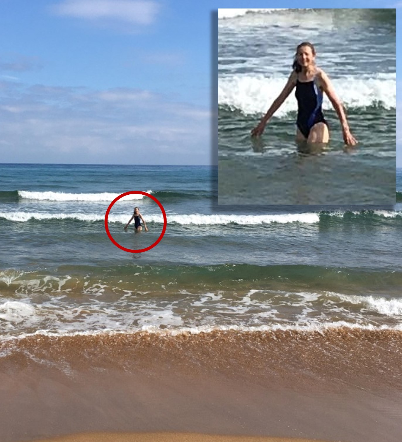 Baignade &agrave; Zarautz